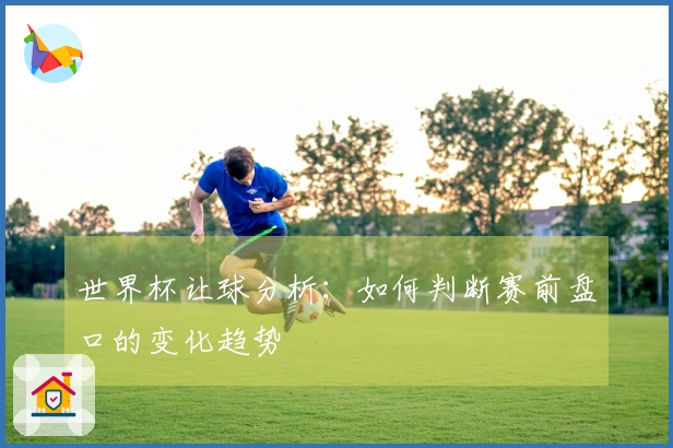 世界杯让球分析：如何判断赛前盘口的变化趋势